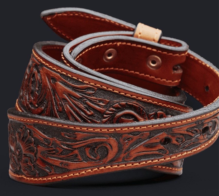 Custom leather belt